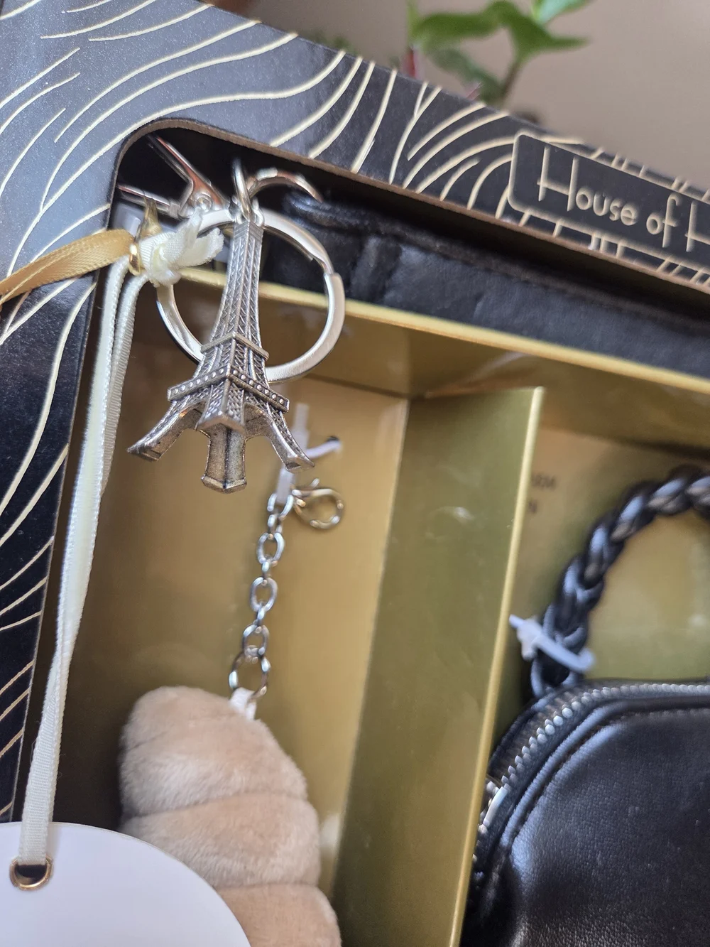 House of Harlow 1960 Black 3-in-1 Love Leo Nano Bag Gift Set NWT - Picture 5 of 6